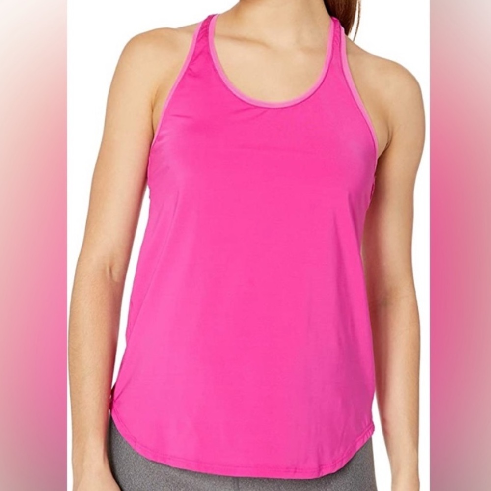 🆕 Maaji Women's Racerback Scoop Neck with Shirttail Hemline Technical Ta…